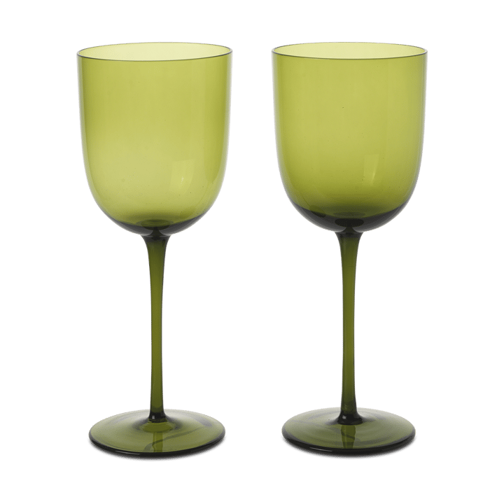 Bicchiere da vino bianco Host 30 cl confezione da 2 - Verde muschio - Ferm LIVING