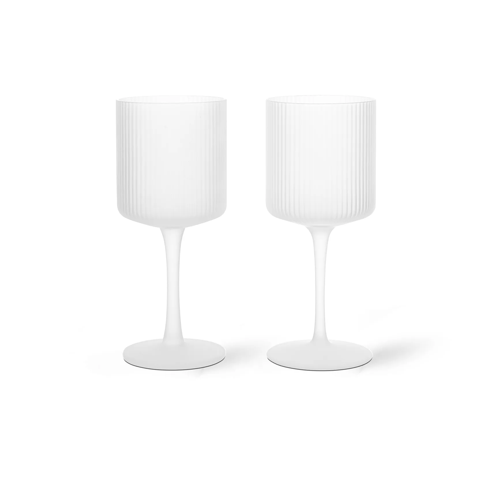 Bicchiere da vino bianco Ripple 26 cl confezione da 2, Frosted Ferm Living