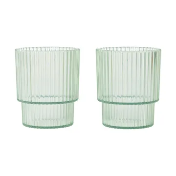 Bicchiere per bambini Ripple - Tea green, confezione da 2 - Ferm Living