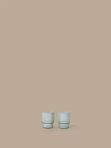 Bicchiere per bambini Ripple - Tea green, confezione da 2 - Ferm Living