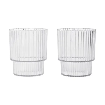 Bicchiere per bambini Ripple - Trasparente, 2 pezzi - Ferm Living