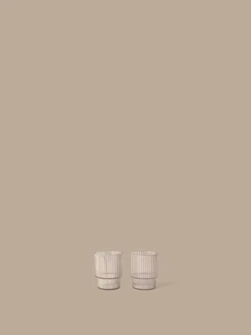 Bicchiere per bambini Ripple - Trasparente, 2 pezzi - Ferm Living