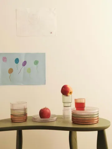 Bicchiere per bambini Ripple - Trasparente, 2 pezzi - Ferm Living