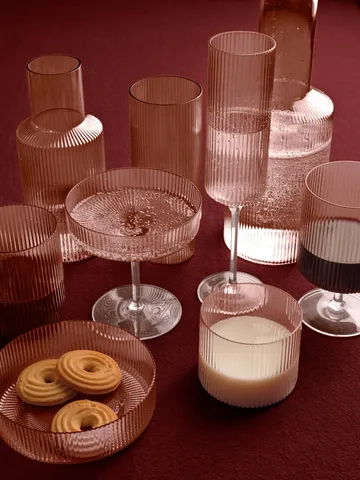 Bicchiere Ripple confezione da 4  - Blush - Ferm Living