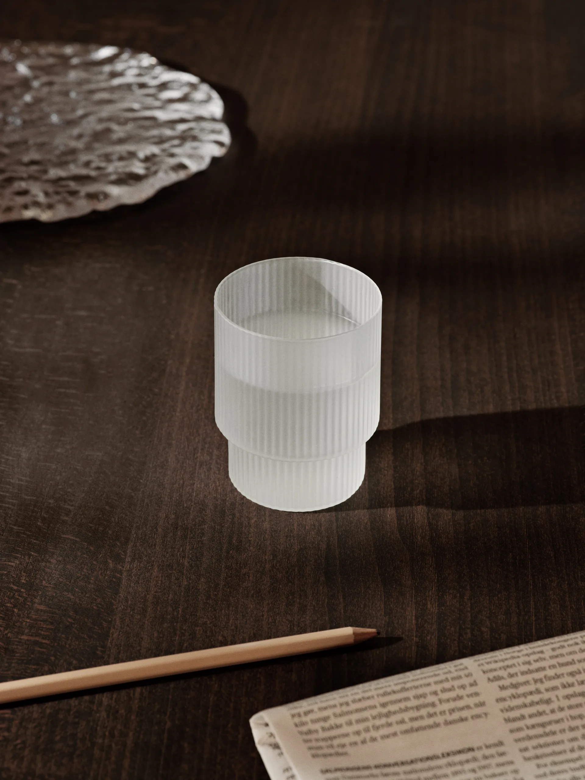Bicchiere Ripple confezione da 4 , Frosted Ferm Living