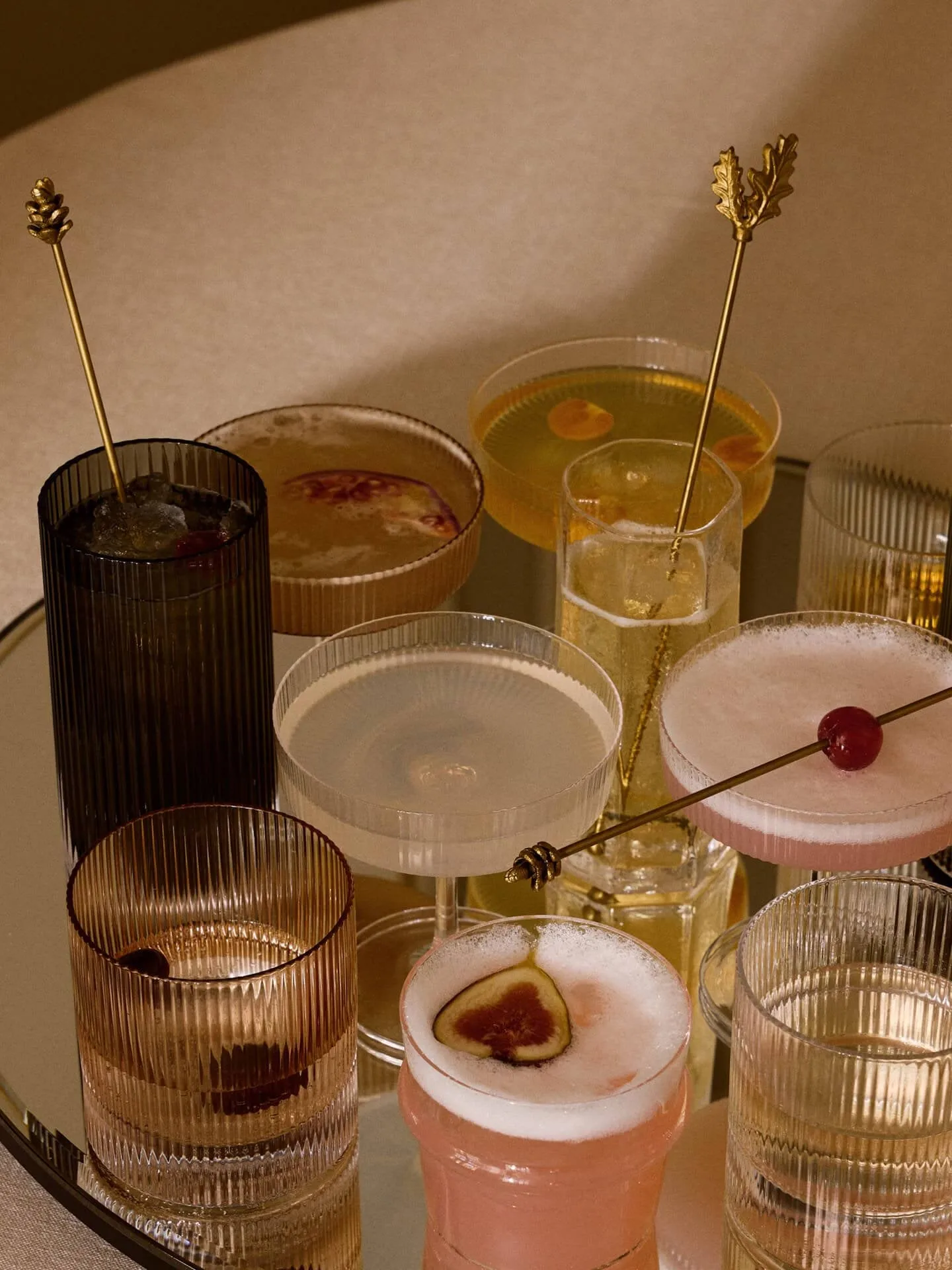 Bicchieri tumbler Ripple 25 cl confezione da 2, Blush Ferm Living