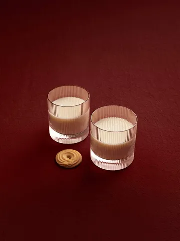Bicchieri tumbler Ripple 25 cl confezione da 2 - Blush - Ferm Living