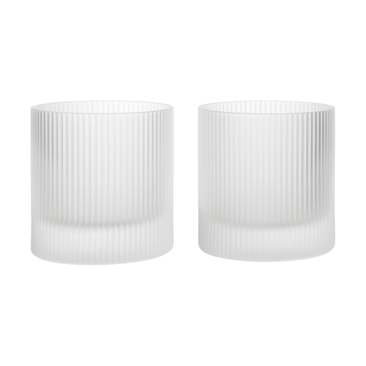 Bicchieri tumbler Ripple 25 cl confezione da 2 - Frosted - Ferm Living