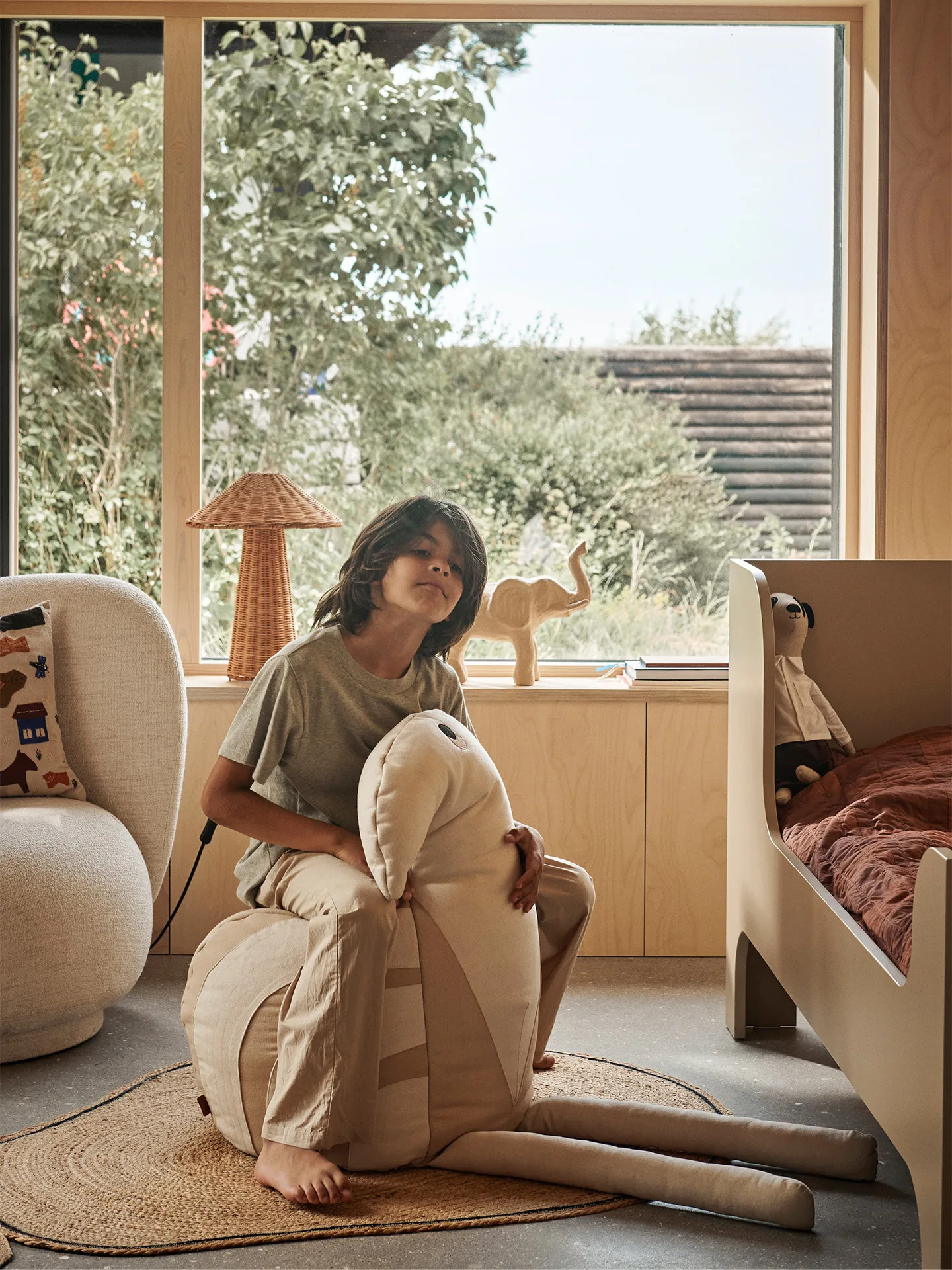 Birdy bean bag, Naturale - Avorio Ferm Living