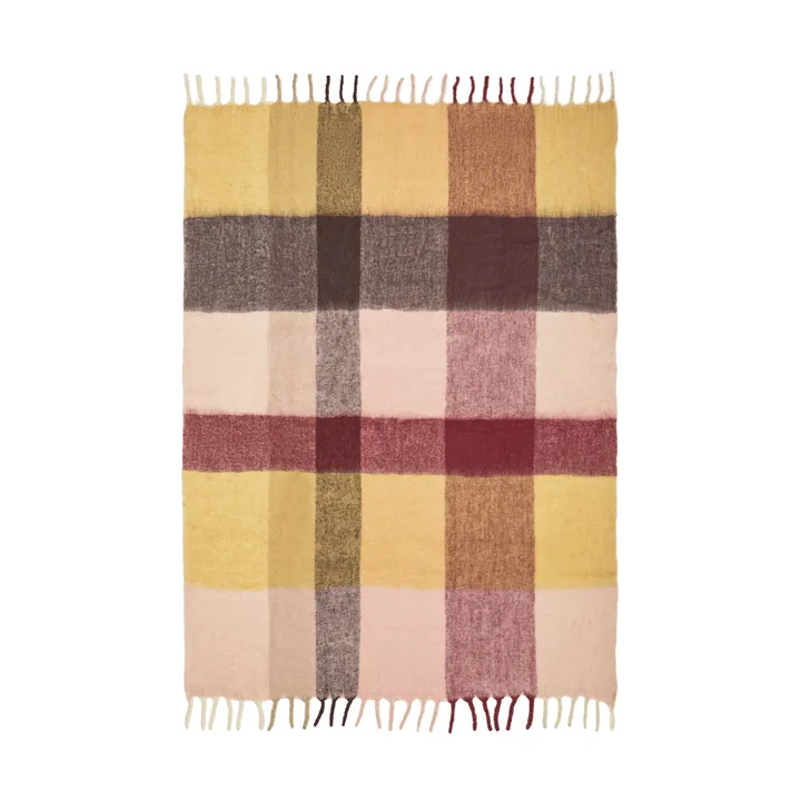 Blur plaid in mohair - Butter-pale rose, 130x170 cm - Ferm Living