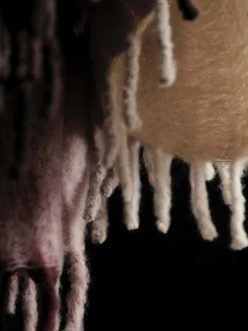Blur plaid in mohair - Butter-pale rose, 130x170 cm - Ferm Living