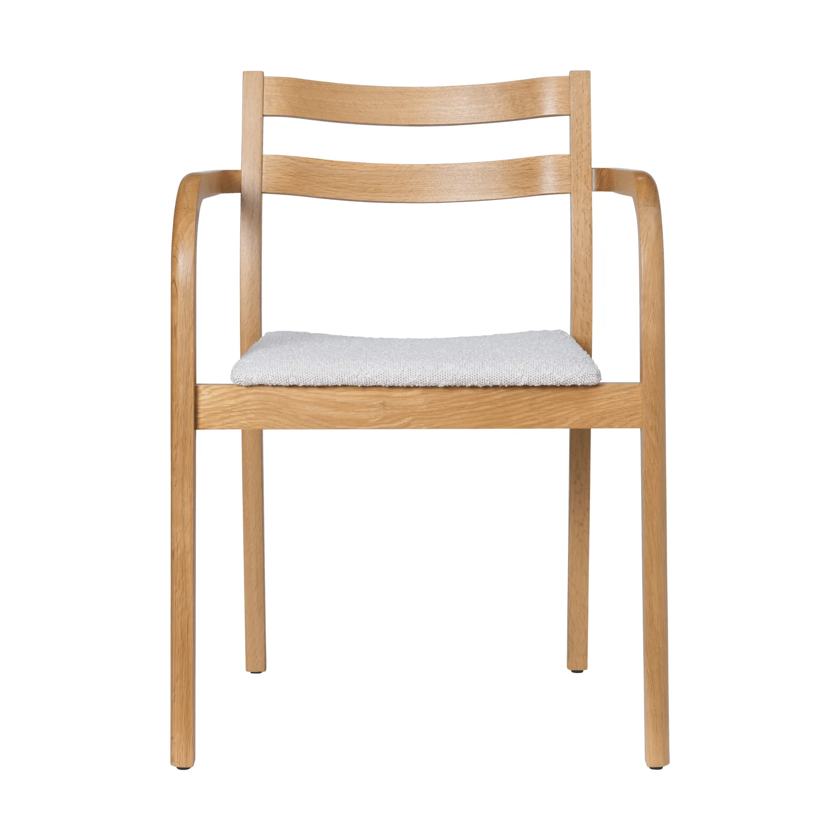 Boda poltrona con braccioli, Seduta imbottita in bouclé rugged, natural-off-white Ferm Living