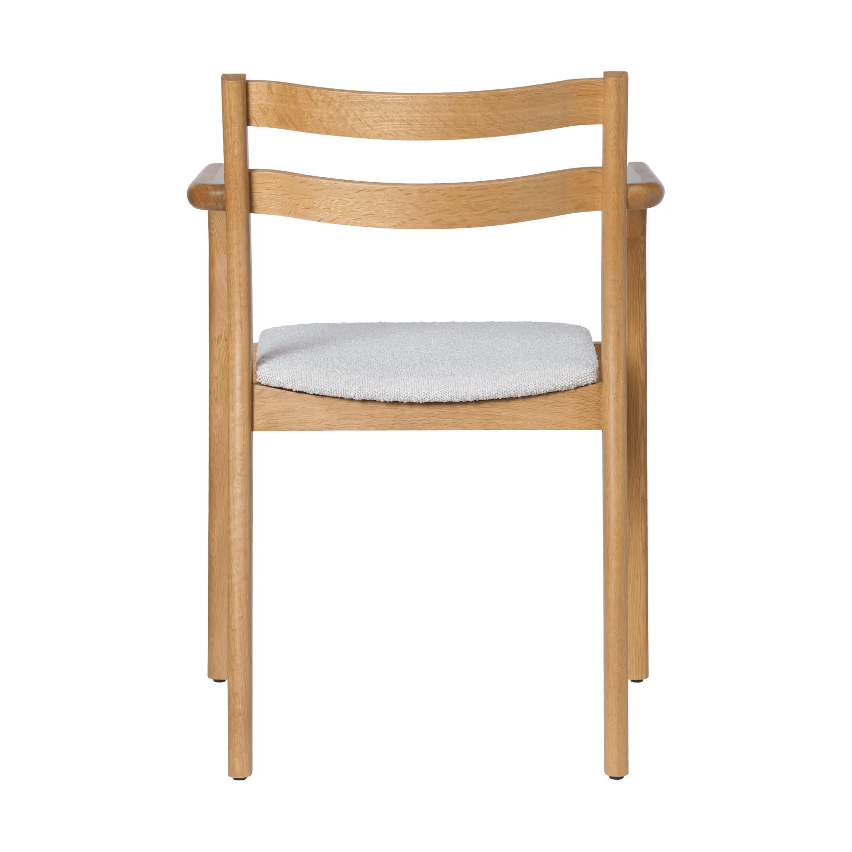 Boda poltrona con braccioli, Seduta imbottita in bouclé rugged, natural-off-white Ferm Living
