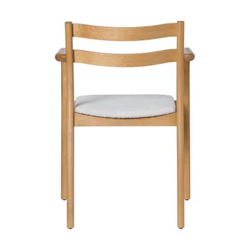 Boda poltrona con braccioli - Seduta imbottita in bouclé rugged, natural-off-white - Ferm Living