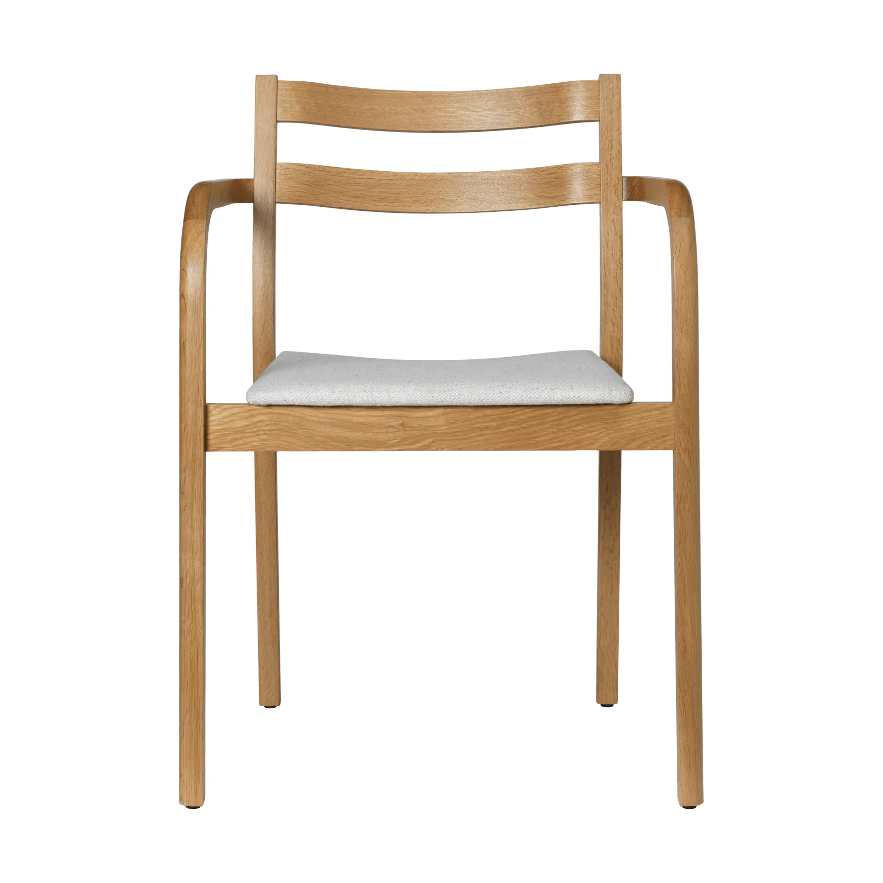 Boda poltrona con braccioli, Seduta imbottita, natural oak-off-white Ferm Living