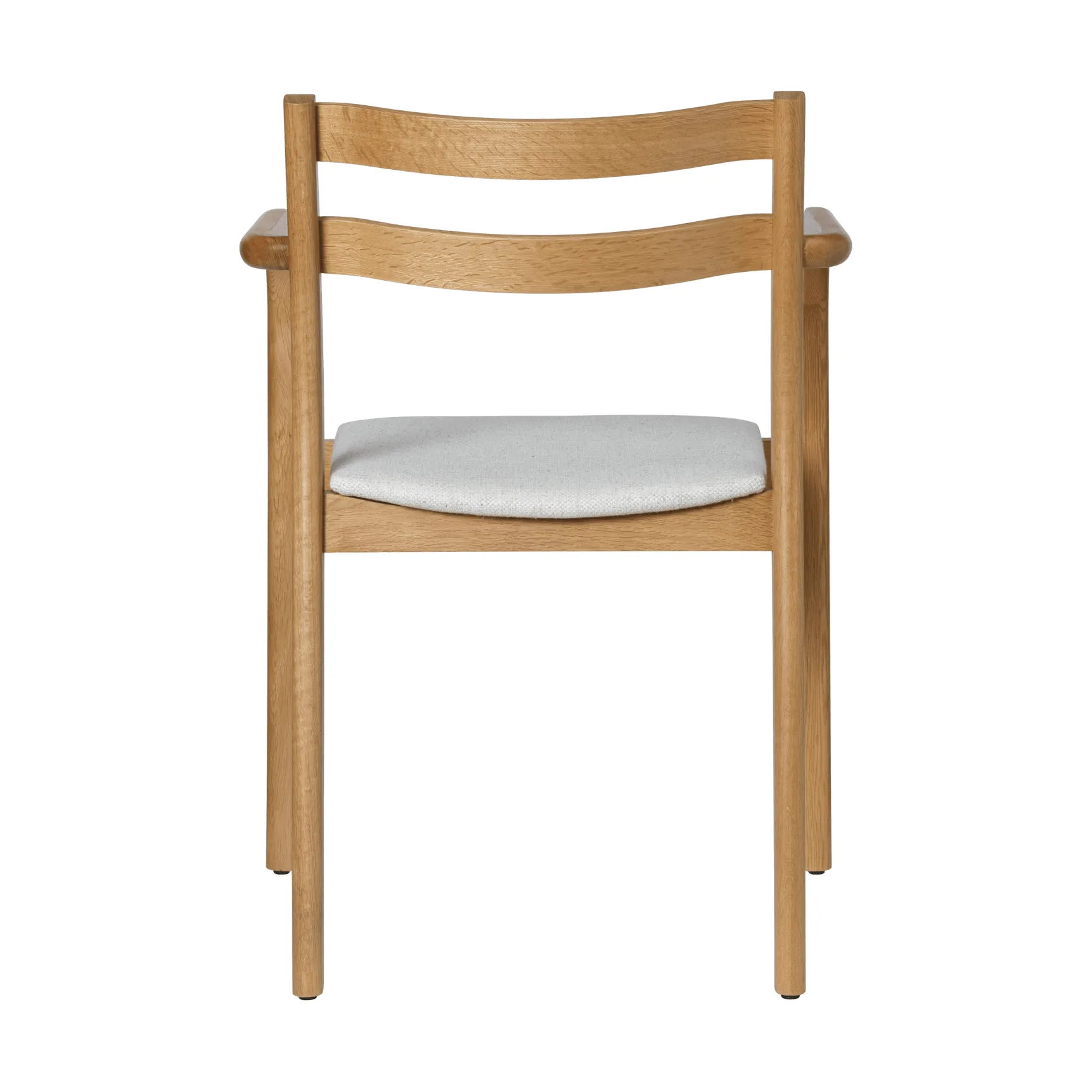 Boda poltrona con braccioli, Seduta imbottita, natural oak-off-white Ferm Living