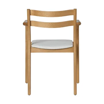 Boda poltrona con braccioli - Seduta imbottita, natural oak-off-white - Ferm Living
