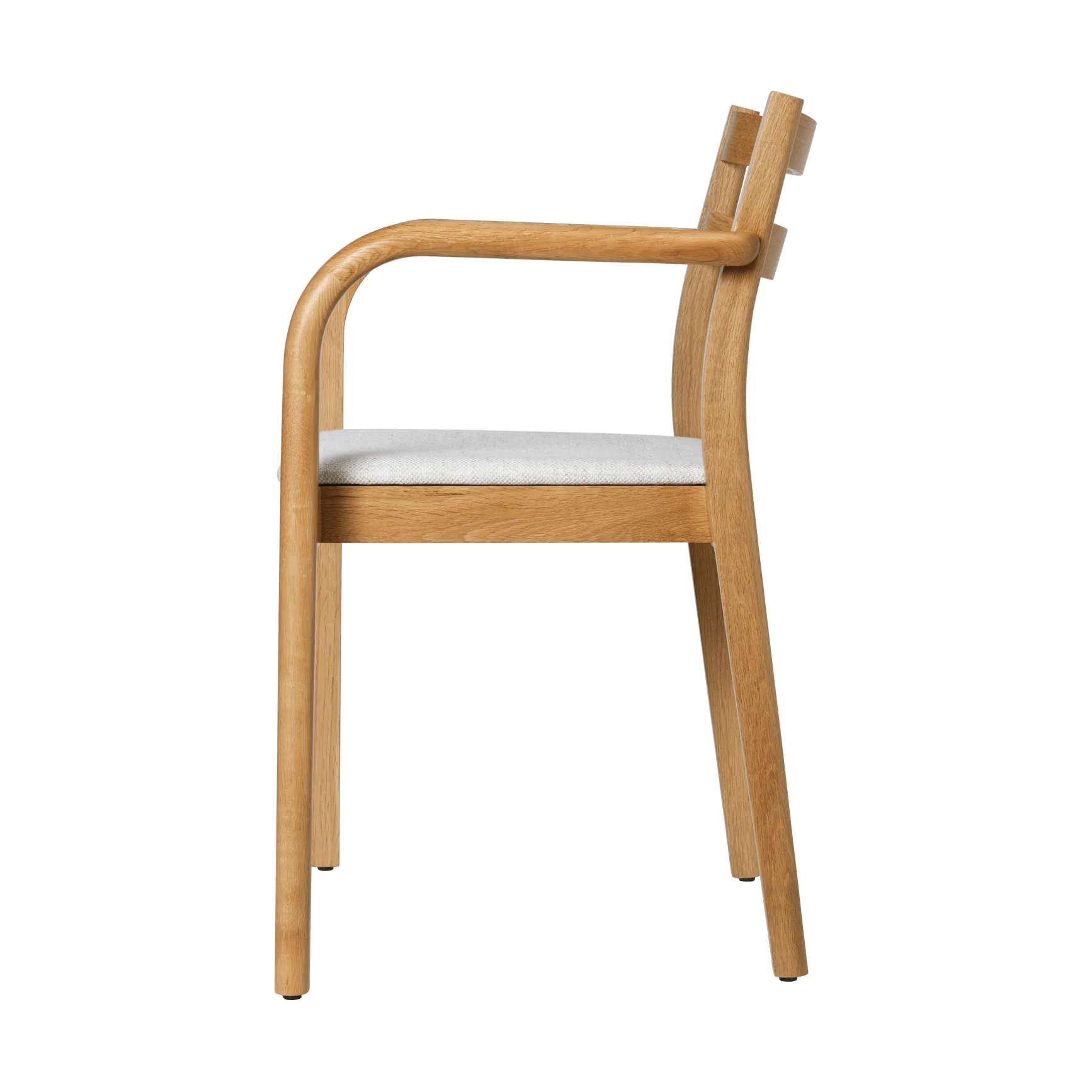 Boda poltrona con braccioli, Seduta imbottita, natural oak-off-white Ferm Living