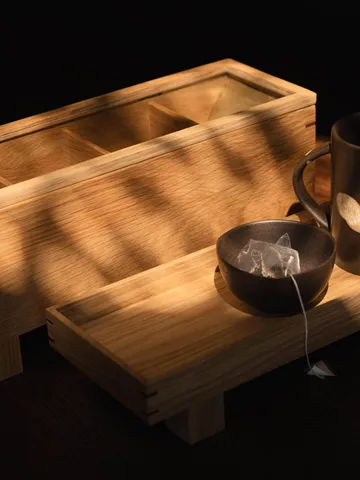 Bon scatola del tè - Rovere - Ferm Living