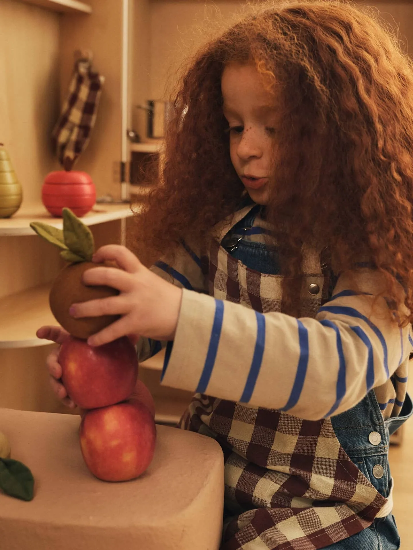 Bothy set da cucina per bambini, 3 pezzi, cinnamon-grey-green Ferm Living