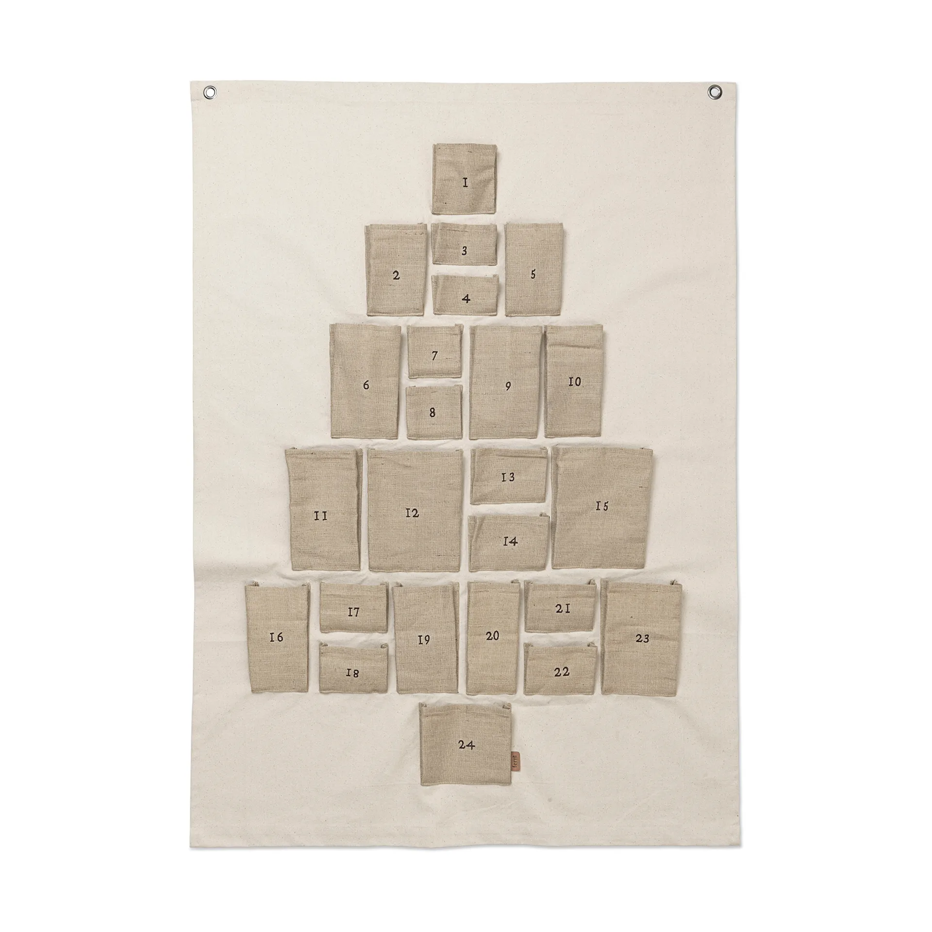 Calendario dell'Avvento Pine, Maxi, 90x125 cm Ferm Living