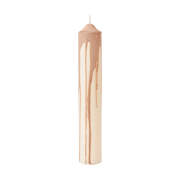 Candela a blocco Dryp - Beige, 30 cm - Ferm Living