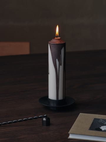 Candela a blocco Dryp - Dark Chocolate, 20 cm - Ferm Living