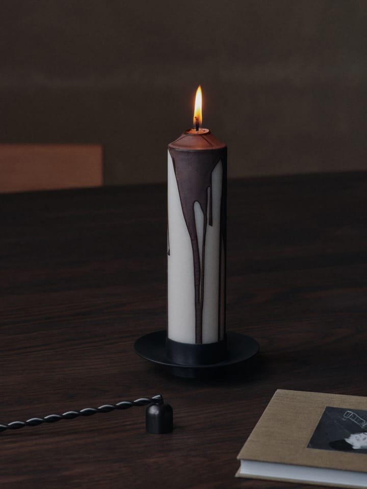 Candela a blocco Dryp, Dark Chocolate, 20 cm Ferm Living