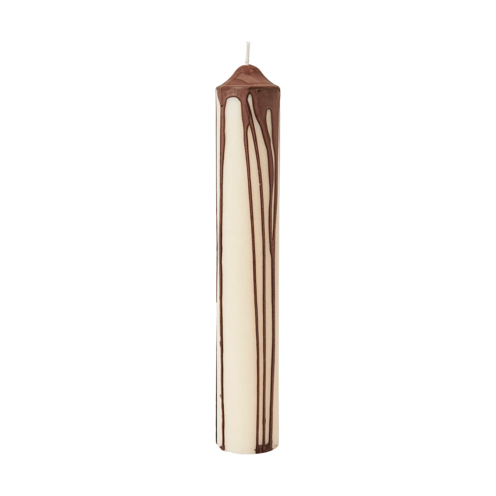 Candela a blocco Dryp, Dark Chocolate, 30 cm Ferm Living