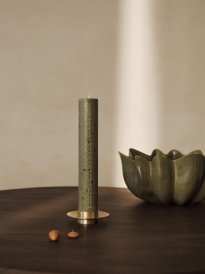 Candela calendario Mura, Artichoke green Ferm Living