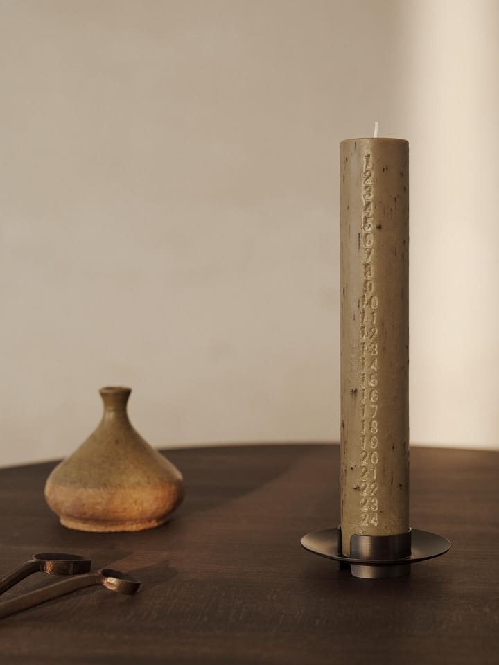 Candela calendario Mura, Ash brown Ferm Living