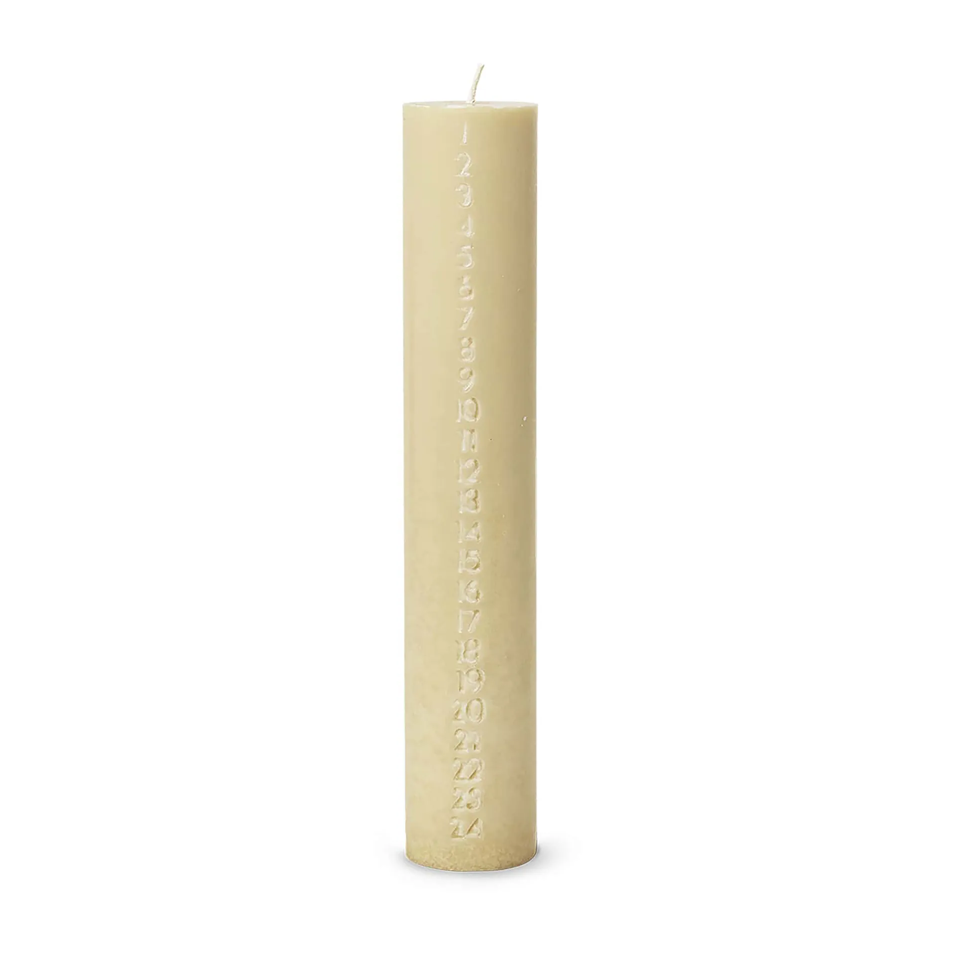 Candela dell'Avvento Pure, giallo pallido Ferm Living