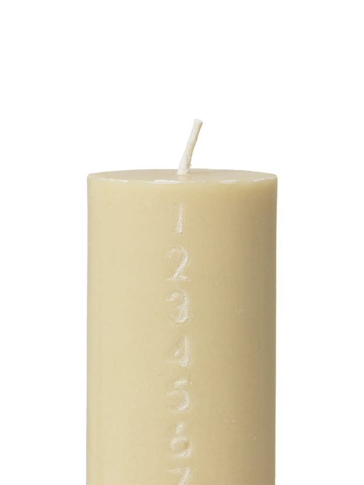 Candela dell'Avvento Pure, giallo pallido Ferm Living