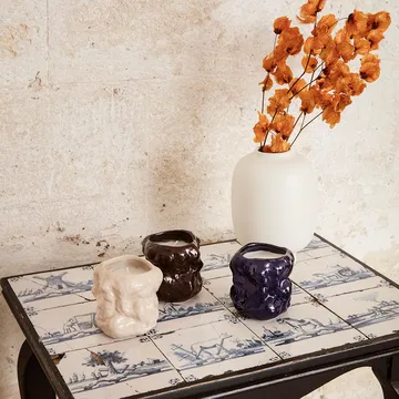 Candela profumata Tuck - rosso-marrone - Ferm Living