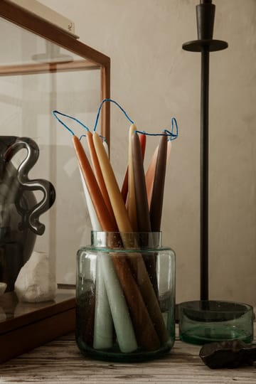 Candele fatte a mano Dipped 30 cm confezione da 2 - Marrone - Ferm Living