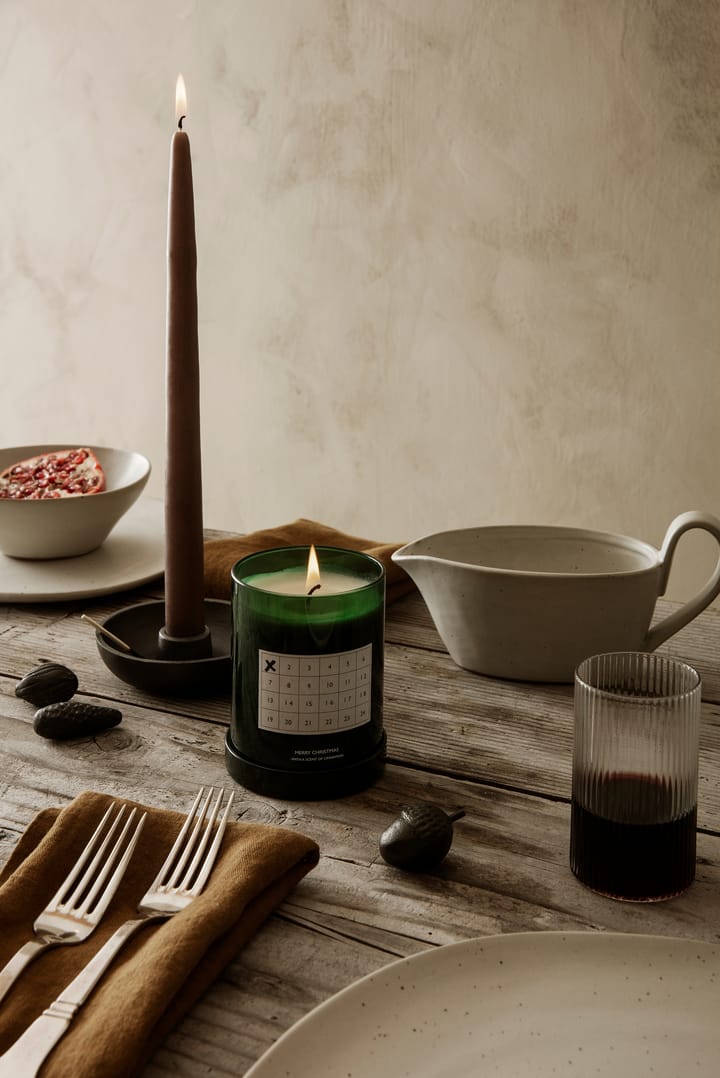 Candele fatte a mano Dipped 30 cm confezione da 2, Marrone Ferm Living