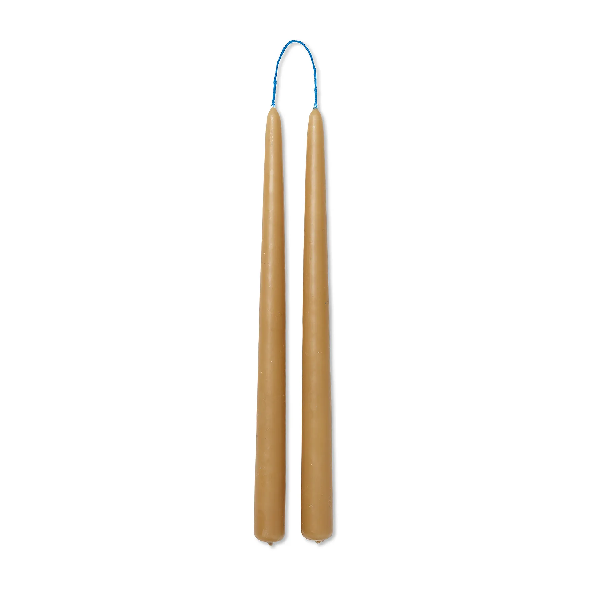 Candele fatte a mano Dipped 30 cm confezione da 2, Straw Ferm Living