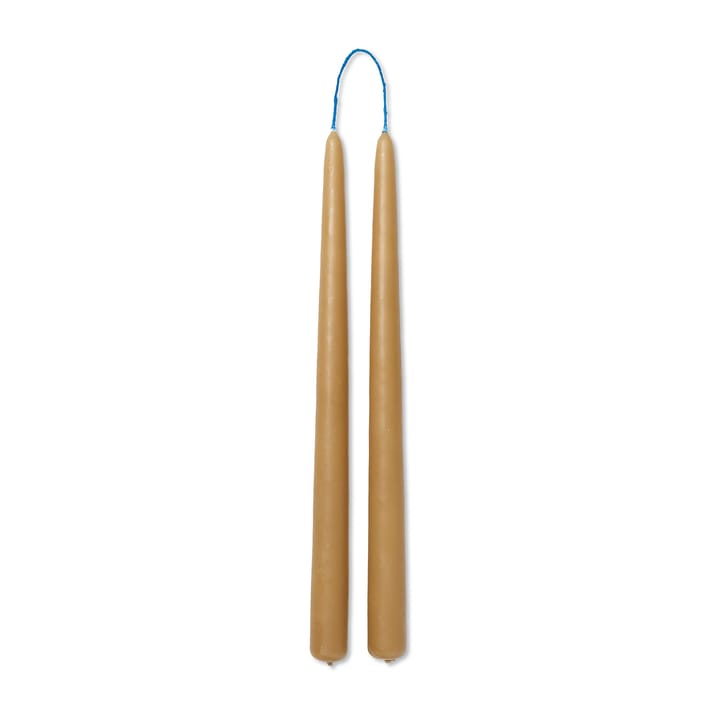 Candele fatte a mano Dipped 30 cm confezione da 2  - Straw - Ferm LIVING