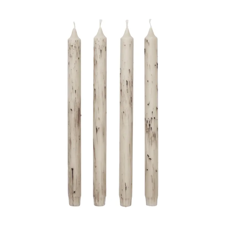Candele Mura, confezione da 4 - Beige chiaro - Ferm Living