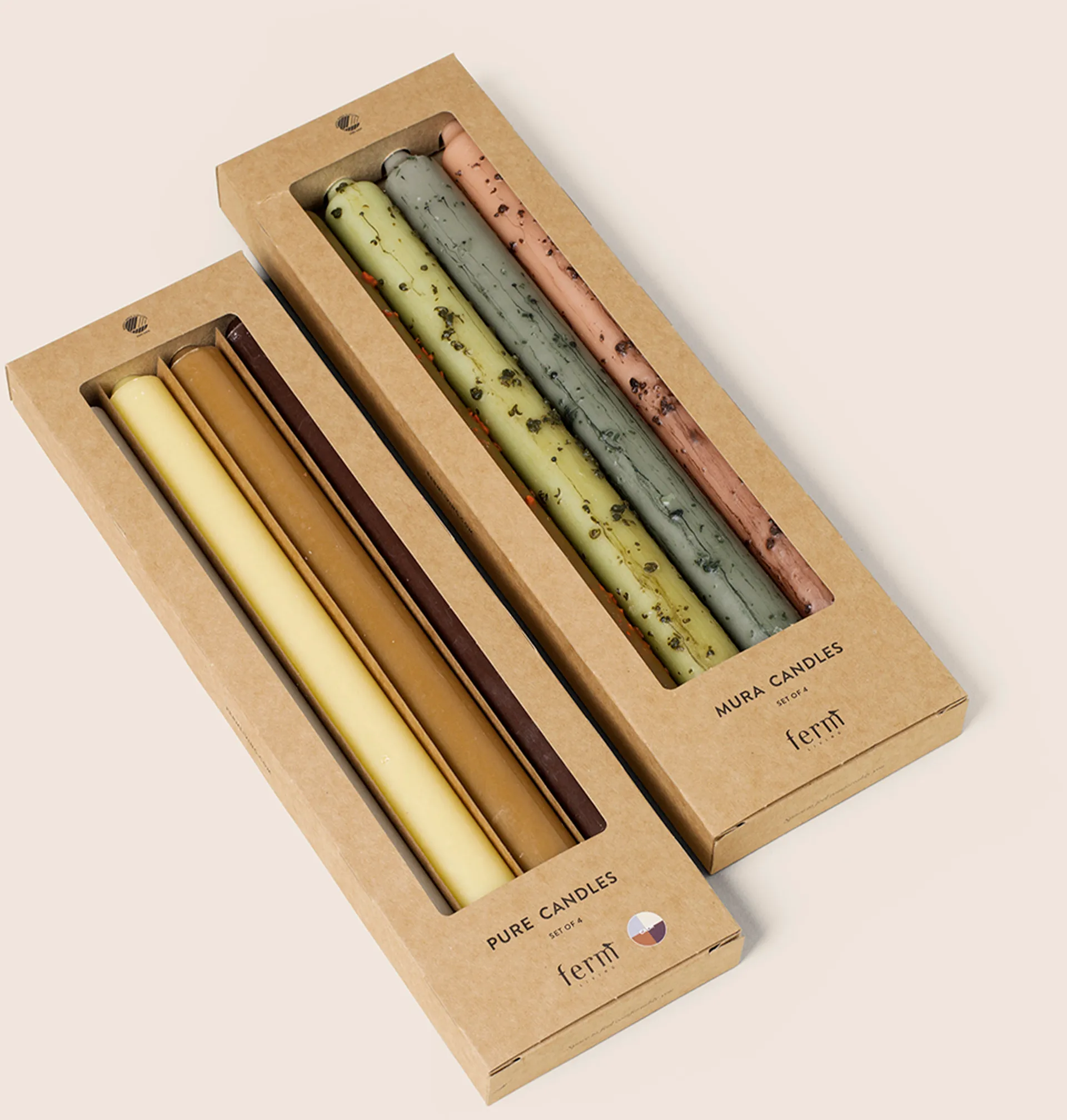 Candele Mura, confezione da 4, Multi Ferm Living