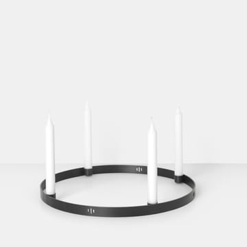 Candeliere Circle in ottone nero - grande (incl. sospensione) - ferm LIVING