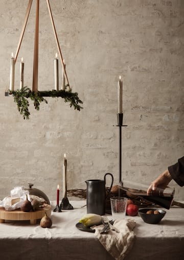 Candeliere Circle in ottone nero - grande (incl. sospensione) - Ferm Living