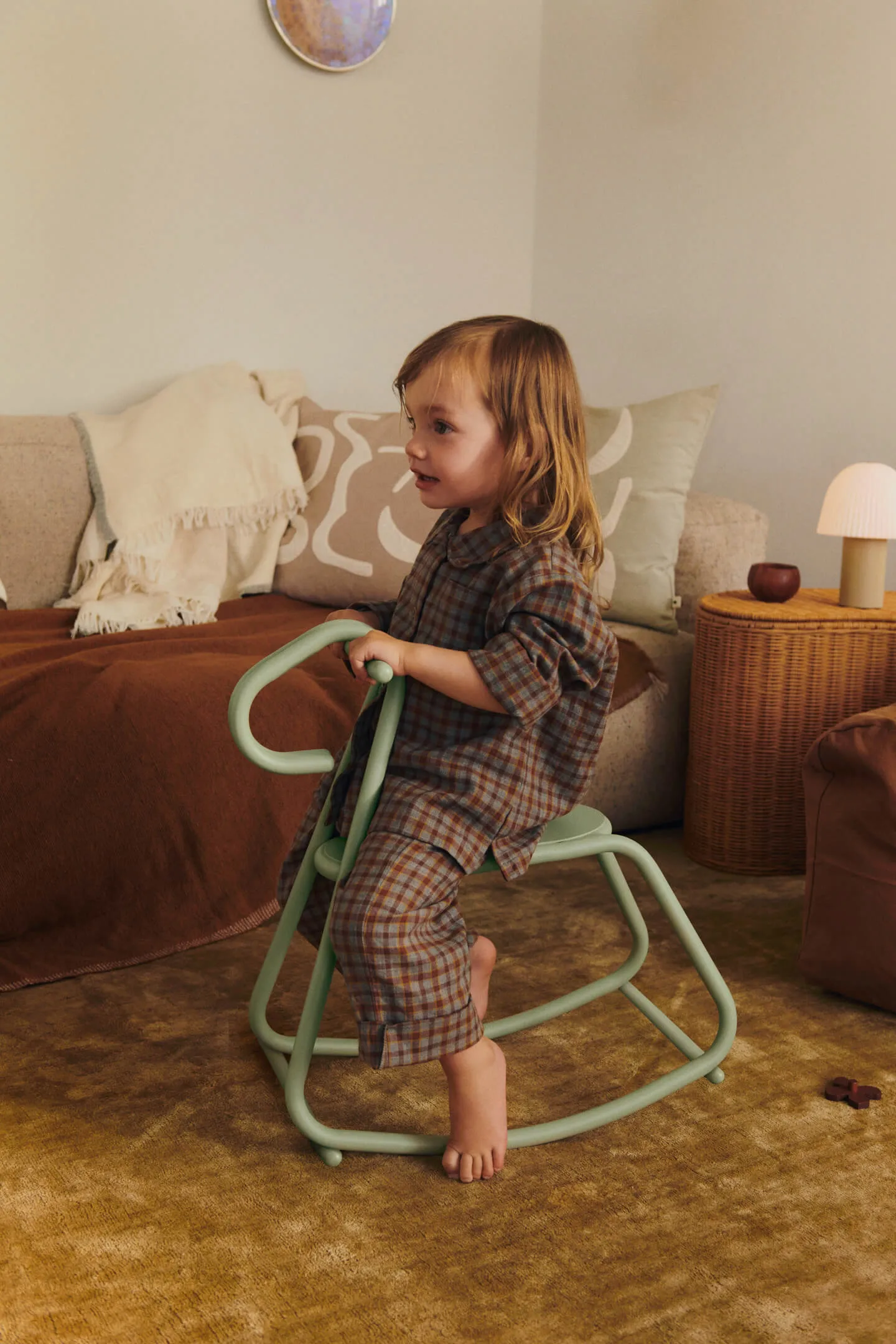 Cavallo a dondolo Lussi, Tea Green Ferm Living
