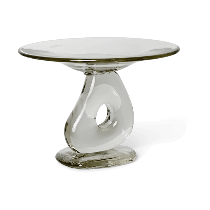 Centrotavola Damo in vetro piatto Ø21 cm - Trasparente - Ferm Living