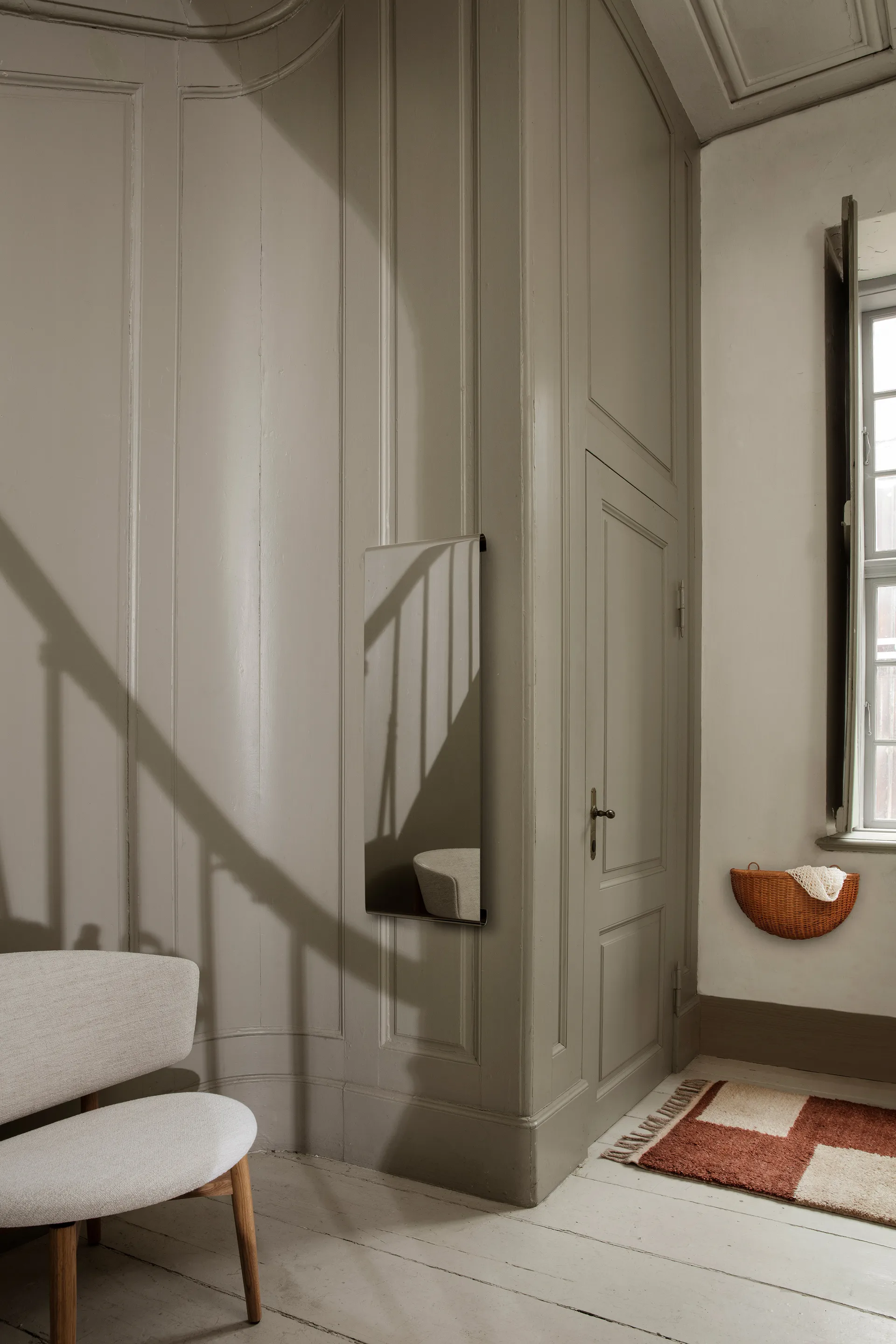 Cestino da parete intrecciato confezione da 2, Naturale Ferm Living