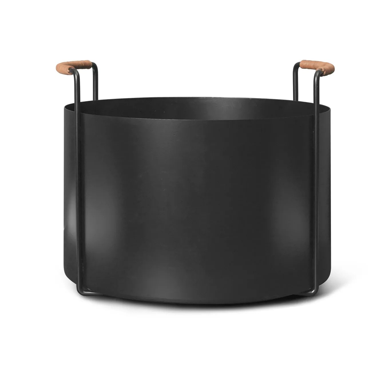 Cestino in legno Port, 42x40x32,4 cm, Black Ferm Living