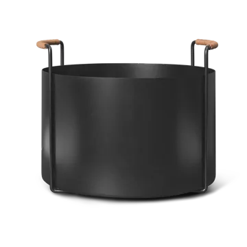 Cestino in legno Port, 42x40x32,4 cm - Black - Ferm Living