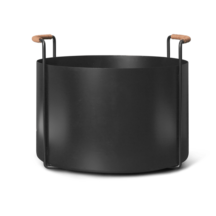 Cestino in legno Port - Black - Ferm Living