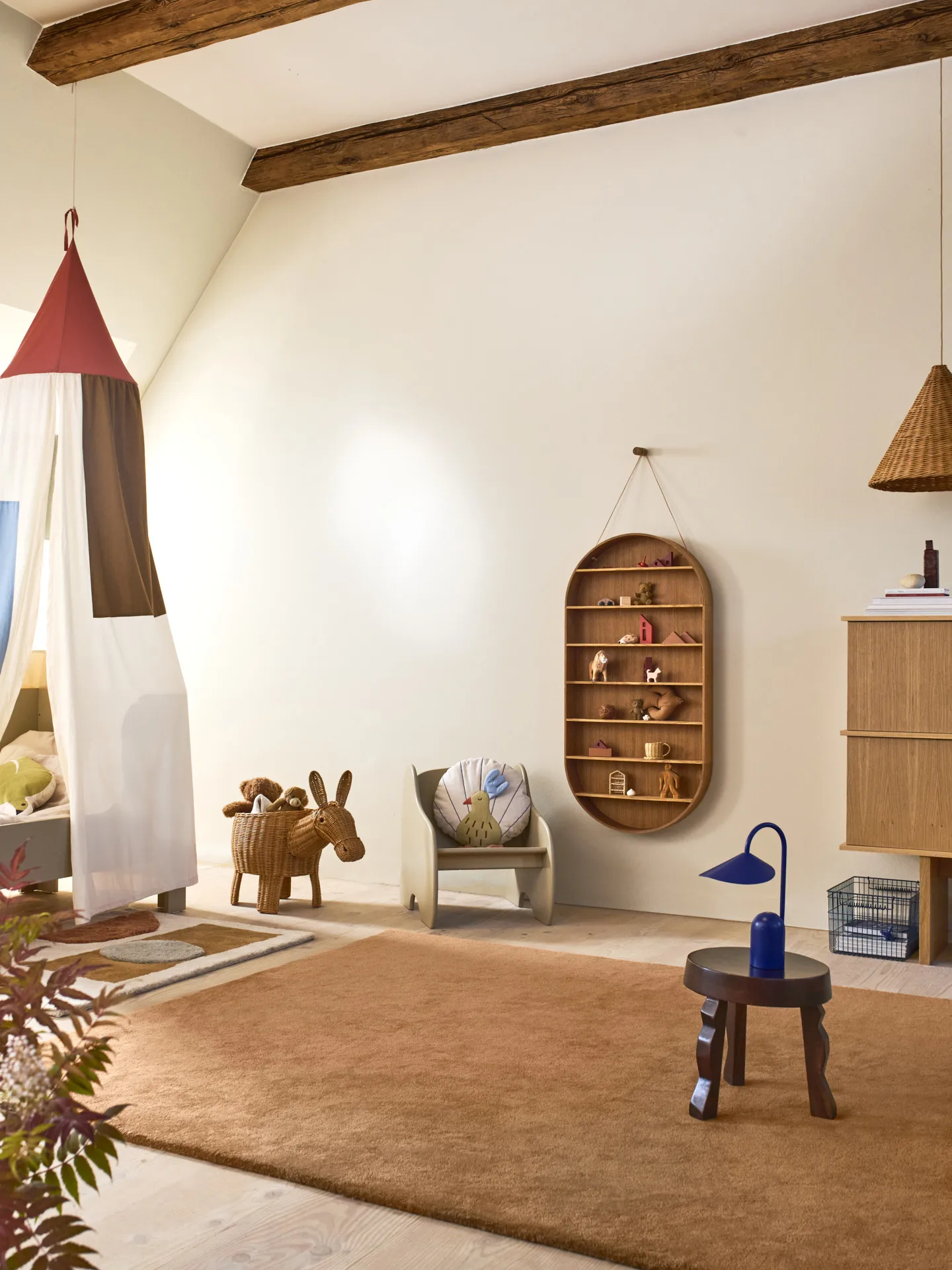 Cestino portaoggetti Donkey 49x35x66 cm, Natural Ferm Living