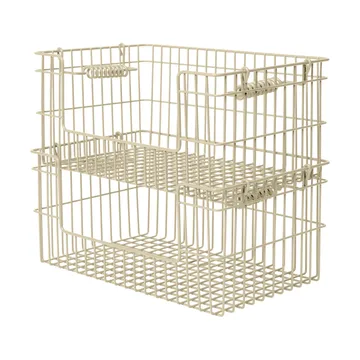 Cesto Cala impilabile confezione da 2 - Cashmere, 28,7x18x13 cm - Ferm Living